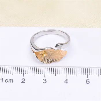 Klasikinis Mados Žiedas keičiamo dydžio Dizaino Žiedai Bazės 925 Silver Pearl Žiedai Parametrai Moterų 