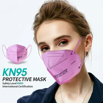 KN95 kaukės ffp2 reutilizable nagų dangteliais, veido kaukė, apsauginės Veido kaukės medvilnė 95% filtro mascarillas maseczka ochronna