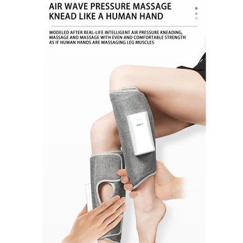 Kojos Massager Belaidžio Oro Suspaudimo Kojų Masažas Visą Wrap Venų Išsiplėtimas, Fizioterapija Oro Banga Koja Paspaudus Massager Atsipalaiduoti