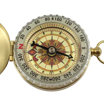 Kompasas, Lauko Kempingas, Kempingas, Kelionės Nešiojamas Kišenėje Aukso Naujos Navigacijos Apversti Gryno Vario Aukštos Kokybės
