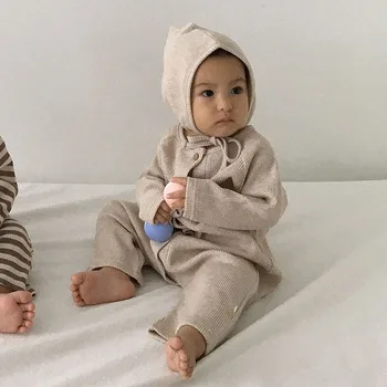 Korėjos vaikų drabužių 2020 kūdikis patenka naujas pliurpalas ilgai nuskaitymo kūdikis romper drabužiai