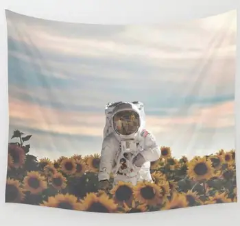 Kosmoso Astronautas Gobelenas Sienos Kabo Meno Baneriai Šaligatvio Kambarių Bendrabučio Retro Astronautas Atspausdinta Drobė Nuotrauką