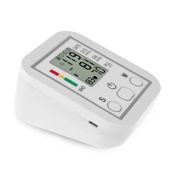 Kraujo Spaudimo Monitorius, Nešiojamų Buitiniai Rankos Juostos Tipo Sphygmomanometer LCD Kamertonas ' Tiksliai Matuoti Kraujo Spaudimą