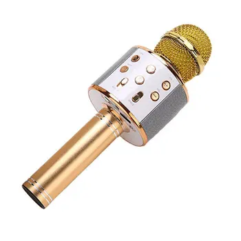 KTV Bevielis Karaoke Handheld Microphone USB Grotuvas Mikrofonas Garsiakalbis Nešiojamų Kalėdų Birtay Namuose Šalis