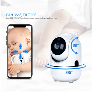 Kūdikio stebėjimo Kamera kūdikių telefono Kamera Judesio Aptikimo Verkti Signalizacijos dvipusis audio video auklė Cam Home Security Kūdikių Kamera IR