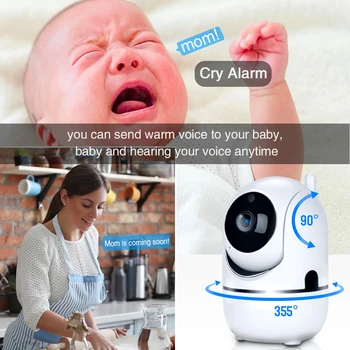 Kūdikio stebėjimo Kamera kūdikių telefono Kamera Judesio Aptikimo Verkti Signalizacijos dvipusis audio video auklė Cam Home Security Kūdikių Kamera IR