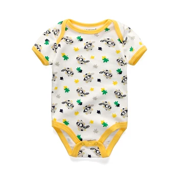 Kūdikių drabužiai berniuko, trumpas rankovėmis bodysuits mažas modelio medvilnės 3Pcs/daug kostiumas roupas de bebe naujagimių infantil bamblys