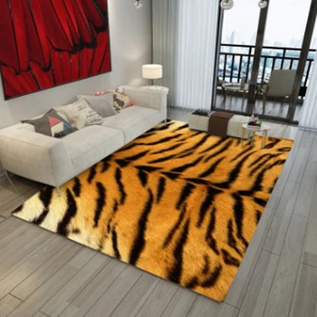 Kūrybos Tigras, Leopardas Modelis Tipas 3D Spausdinimo Kilimų Kambarį Dekoro Plotas Pledai Vonios kambarys, Virtuvė Anti-Slip Large Grindų Kilimėliai
