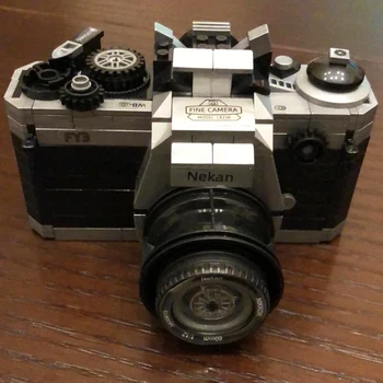 Kūrėjo Kamera Mini Skaitmeninis Fotoaparatas Blokai Retro Rinkti Žaislus Kamera, 3D Modle Plytų Gimtadienio Dovanos Berniukams, Žaislai