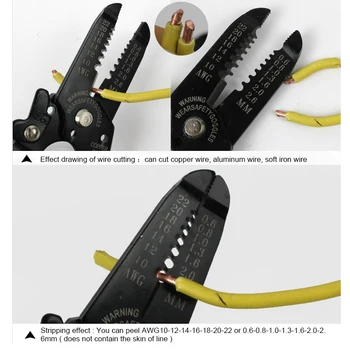 LAOA 7 Colių Nešiojamų Wire Stripper 7 Pavaras, Replės Crimper Kabelį/laidą Išpardavimas Užspaudimo Įrankiai, Pjovimo Multi Rankų Įrankis