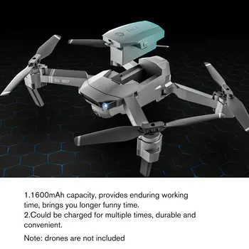 LAUMOX Drone Baterija Atsarginė Baterija Keičiamos Ličio Baterijos 7.4 V 1600 mAh LI PO Baterija SG907 Drone RC Sraigtasparnis