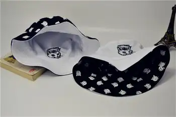 LDSLYJR 2018 Dviejų pusių katė spausdinti Kibiro Kepurę Žvejys Skrybėlę lauko kelionių skrybėlė nuo Saulės Bžūp Skrybėlės Moterims ir Vyrams 261