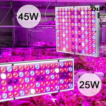 LED augalų šviesos pilno spektro vandeniui augalų augimą, šviesa 45W papildyti šviesos sodinimo šviesos šiltnamio efektą sukeliančių 25W IP65