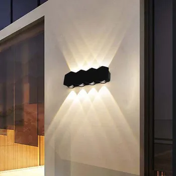 LED siena lempos, Lauko vandeniui sienos lempos Aliuminio lempa kūno Valgomasis lempos Miegamojo lempa Studijų lempos Eilėje lempos Laiptai lempos