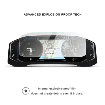 LFOTPP Automobilių Screen Protector For Tiguan Aktyvus Info Display 10.25 Colių 2019 2020 LCD) Prietaisų Ekranas, Auto Interjero Priedai