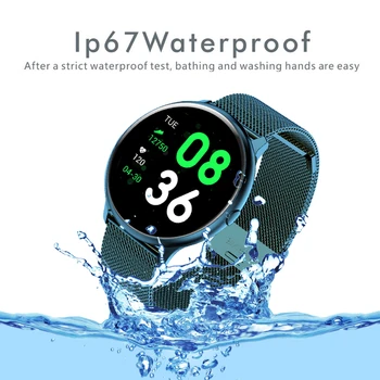 LIGE 2020 Naujų Spalvų Ekrano Smart Watch Moterys Vyrai Daugiafunkcis Sporto Širdies ritmas, Kraujo Spaudimas IP67 atsparus Vandeniui Smartwatch+Box