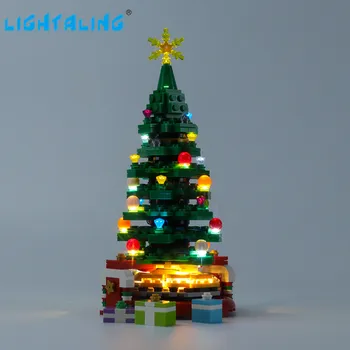 Lightaling Led Šviesos Rinkinys 40338 Kalėdų Eglutės Statybos Blokus Nustatyti, Dekoratyviniai Aksesuarai