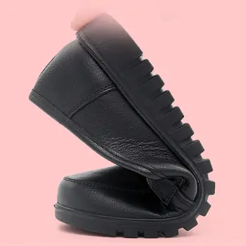 LIHUAMAO Moterų pleištai kulno batų slydimo, suapvalinti tne office lady patogūs, minkštas padas juoda vienodą darbo batai atsitiktinis mados