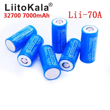 LiitoKala 32700 3.2 v 7000mAh Lii-70A lifepo4 akumuliatorius ląstelių LiFePO4 5C baterijos išsikrovimo Atsarginę Energijos žibintuvėlis