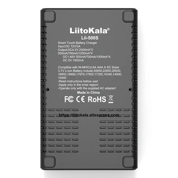 Liitokala Lii-500 Lii-PD4 Lii-500S Lii-S6 Lii-PD2 LCD), 3,7 V/1.2 V 18650 18350 18500 21700 20700 26650 ličio baterija Įkroviklis