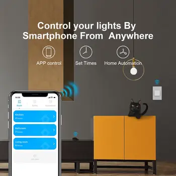 LIVOLO smart wifi zigbee sienos touch užuolaidų įjungti motorinės ritininės Žaliuzės Užrakto Jungiklis,app