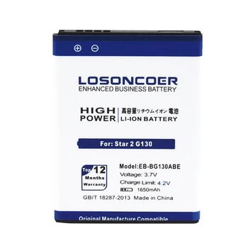 LOSONCOER 1650mAh EB-BG130ABE bateriją, Skirtą Samsung Galaxy Star2 G130 Star Pro Star 2 Baterijos