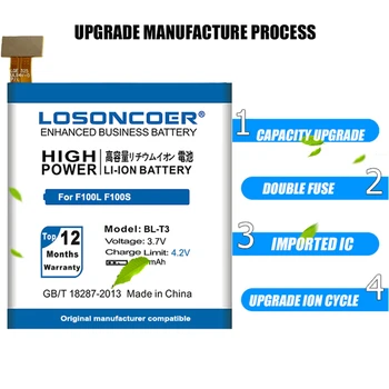 LOSONCOER 3000mAh baterija BL-T3 Baterija LG Optimus VU F100 F100L F100S F100K VS950 P895