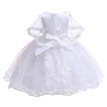 LZH, Vaikams, Suknelės Mergaitėms Nėrinių Princesė Suknelė Baltos spalvos Gėlių Mergaitėms Vestuvių Suknelė Vaikų Gimtadienio Suknelė Vaikų Drabužiai