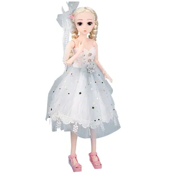 Mados Mergaičių Sąnarių Lėlės Modeliavimas 3D Lėlės Priglausti Dovanų Minkštas Kūno Girl Žaislas brinquedos juguetes vaikams, žaislai игрушки mergaitėms