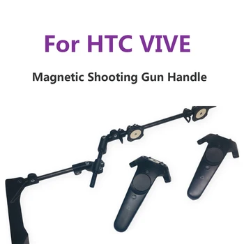 Magnetinio VR Valdikliu Šaudymo Pistoletas Laikiklis, HTC, LIVE VR Ausines Priedai Dviguba Rankena Valdytojas Reguliuojamas Laikiklis