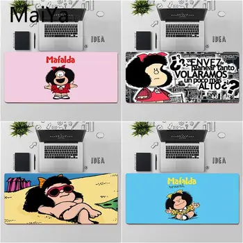 Maiya Aukščiausios Kokybės Mafalda Mergina Unikalų Darbalaukio Trinkelėmis Žaidimo Kilimėlis Nemokamas Pristatymas Didelis, Mouse Pad Klaviatūros Kilimėlis