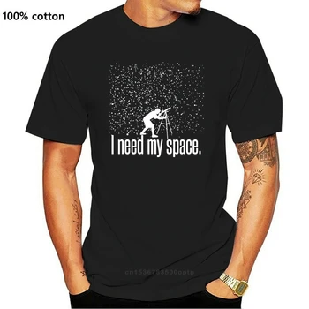 Man Reikia Mano Vietos Juokinga Astronomijos Teleskopo Žvaigždžių Humoro vyriški Marškinėliai Vyrams, Moterims, Harajuku Vyrų Marškinėliai, Topai