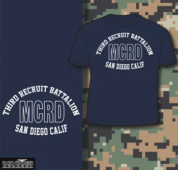 Marine Corps Įdarbinti Depot 3-iojo Bataliono San Diego, Ca Boot Camp Usmc Shirtmen Mados 2020 Summe T-Shirt Vasaros Homme