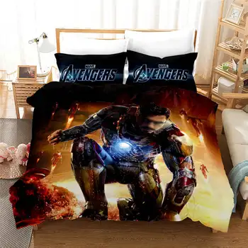 Marvel keršytojas patalynės komplektas vaikams lovos dekoro king size antklode padengti vieno lovatiesė 3 vnt berniukai namų tekstilės gimtadienio dovanos