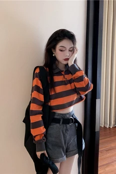 Marškinėlius rudenį 2019 korėjos stiliaus moteris gotikos 