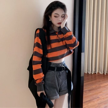 Marškinėlius rudenį 2019 korėjos stiliaus moteris gotikos 