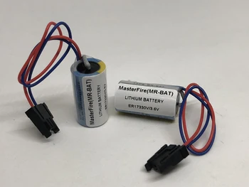 MasterFire 9pcs/daug Naujos Originalios Baterijos ER17330V MR-BAT CNC 3,6 V 1700mah PLC Ličio Baterijos su Žvakės Mitsubishi