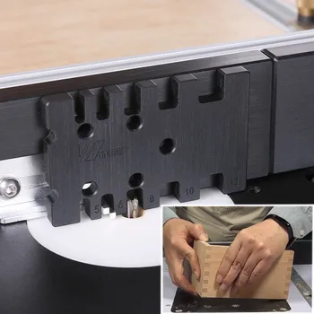 Medienos apdirbimo stūmimo rankena stūmiklio stalo pamačiau flip-chip graviravimas mašina tenon valdovas indikatorius