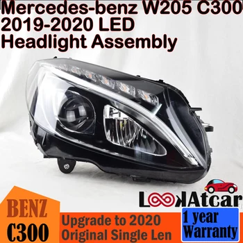 Mercedes-Benz C300 W205 2019-2020 LED Žibintų Vieną Len Paramos C200 Atnaujinti C300 Originalas