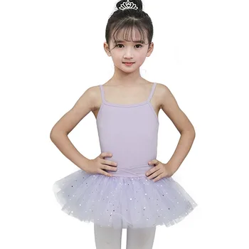 Mergaičių Baleto Šokių Suknelė-Ballerina Pasakų Prom Šalies Kostiumų Blizgučiais Star Gražus Gimnastikos Leotard Tutu Suknelė