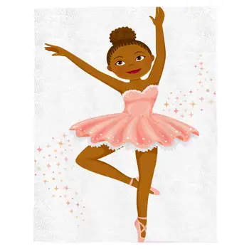 Merginos Mesti Ballerina Šokių Dukra Klasikinis Veiklos Hobis, Gimtadienis Vaikams, Kūdikių Tema Šiltas Mikropluošto Antklodė