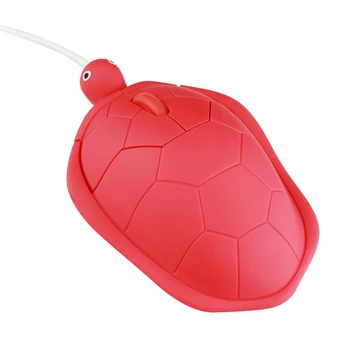 Mielas Gyvūnų, Vėžlio Formos USB Laidinio Corded Mouse Vaikams, Vaikams, Optinės Pelės, už Nešiojamojo KOMPIUTERIO, Nešiojamojo Kompiuterio 1000DPI 3 Mygtukai