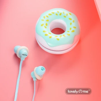 Mielas Spurgos Macarons Ausines 3,5 mm in-ear Stereo Laidinis Ausinių su mic Ausinės Atveju Vaikams ios Telefono Redmi Merginos MP3 Dovanos