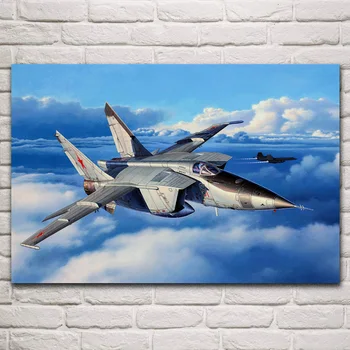 Mikoyan viršgarsinio orlaivio naikintuvas MiG 25P kovotojas kambarį namo sienos meno dekoro medžio rėmo audinio plakatas MC583