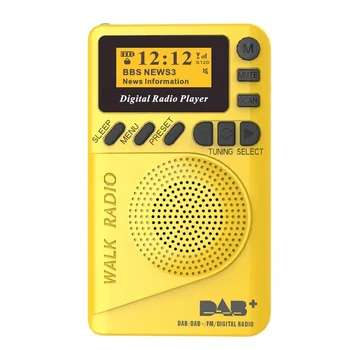 MiMini Radijo DAB Skaitmeninis Radijas FM Skaitmeninis Demodulator Built-in Speaker Nešiojamasis MP3 Grotuvas Vaikščioti Veikia Sporto, Laisvalaikio