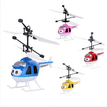 Mini Indukcijos RC drone Infraraudonųjų spindulių Jutiklį, Sraigtasparnis Elektroninių plokštumos Quadcopter Modelis Sustabdytas Animacinių filmų dron dovana Vaikams, žaislai