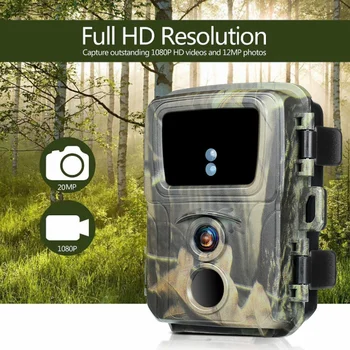 Mini Takas Camera 20MP 1080P HD Vandeniui Gyvūnijos Skautų Cam Nešiojamų MiNi600 Infraraudonųjų spindulių Stebėjimo kamerų Plug And Play