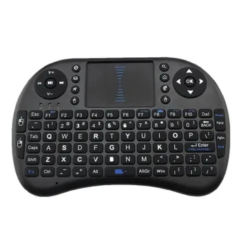 Mini Wireless 2.4 G Nešiojamą QWERTY Klaviatūros Nešiojamų Žaidimų Klaviatūra su Touchpad Smart TV Box/ Raspberry Pi / HTPC
