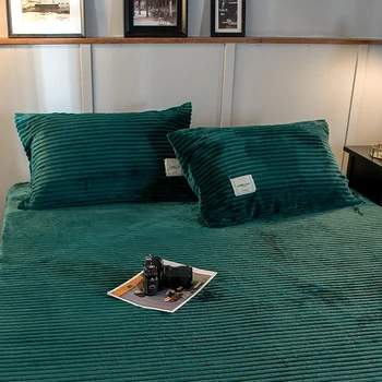 Minkšta Flanelė Pagalvės užvalkalą vientisos spalvos juostelės pagalvę padengti Užvalkalas High-end pagalvių užvalkalai saugus Nr. užtrauktukas Užvalkalai namų