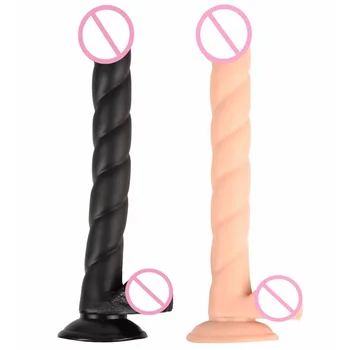 Minkšta spiralė tikroviškas dildo siurbtukas varpos suaugusiųjų masturbator sekso žaislai moteris ilgai dildo big dick didelį vibratorių moterims